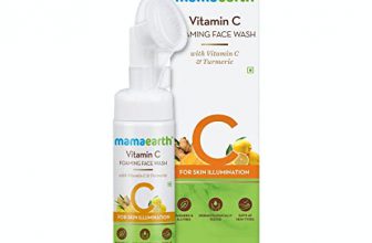 Mamaearth Vitamin C FaceWash with Foaming Silicone Cleanser Brush Powered by Vitamin C & Turmeric 